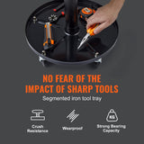 VEVOR Mechanic Stool, 250 LBS Rolling Pneumatic Creeper Garage/Shop Seat, Adjustable Height 16-22 inch in Padded Rolling Workshop Stool with Tool VEVOR