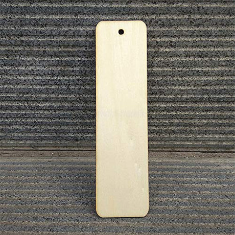 JANOU Rectangle Wood Crafts DIY Blank Hanging Gift Tags Ornaments with Ropes Wedding Birthday Party Decoration Pack 20pcs JANOU