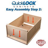 Quicklock RTA (Ready-to-Assemble) | 36 Tall Wall Kitchen Cabinets - Shaker Style | 100% Hardwood | Made in America | Soft MUW303612RTA 36 Wall Quicklock