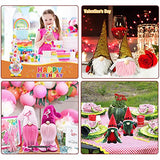 Gnome Beards for Crafting, 12 Pieces Pre-Cut Christmas Gnome Beards and Gnome Noses for Crafts Christmas Valentine's Day Independence Day Handmade EUBUY