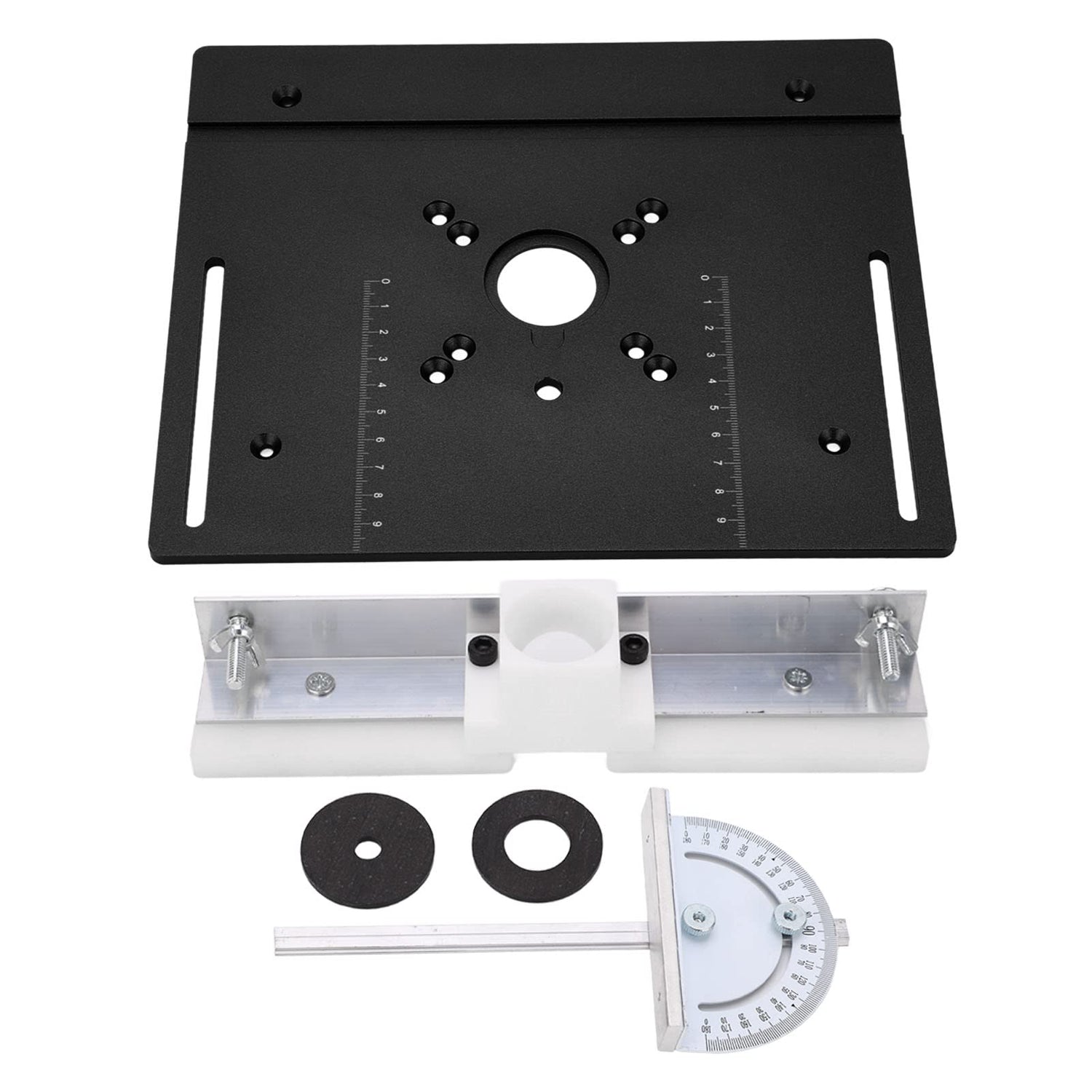Router Lift Metal Router Lift System Kit, Router Lift System Full Installation Set,Aluminum Woodworking Insert Base Plate,Router Table Insert Plate JUOPZKENN