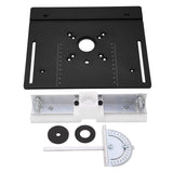 Router Lift Metal Router Lift System Kit, Router Lift System Full Installation Set,Aluminum Woodworking Insert Base Plate,Router Table Insert Plate JUOPZKENN