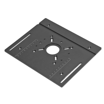 Router Lift System Kit, Router Table Insert Plate with Router Lift, Rings and Screws, Mounting Base Plate for Woodworking (Black) - WoodArtSupply