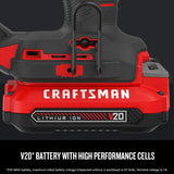 CRAFTSMAN V20 Cordless Brad Nailer Kit, 18GA (CMCN618C1) Craftsman