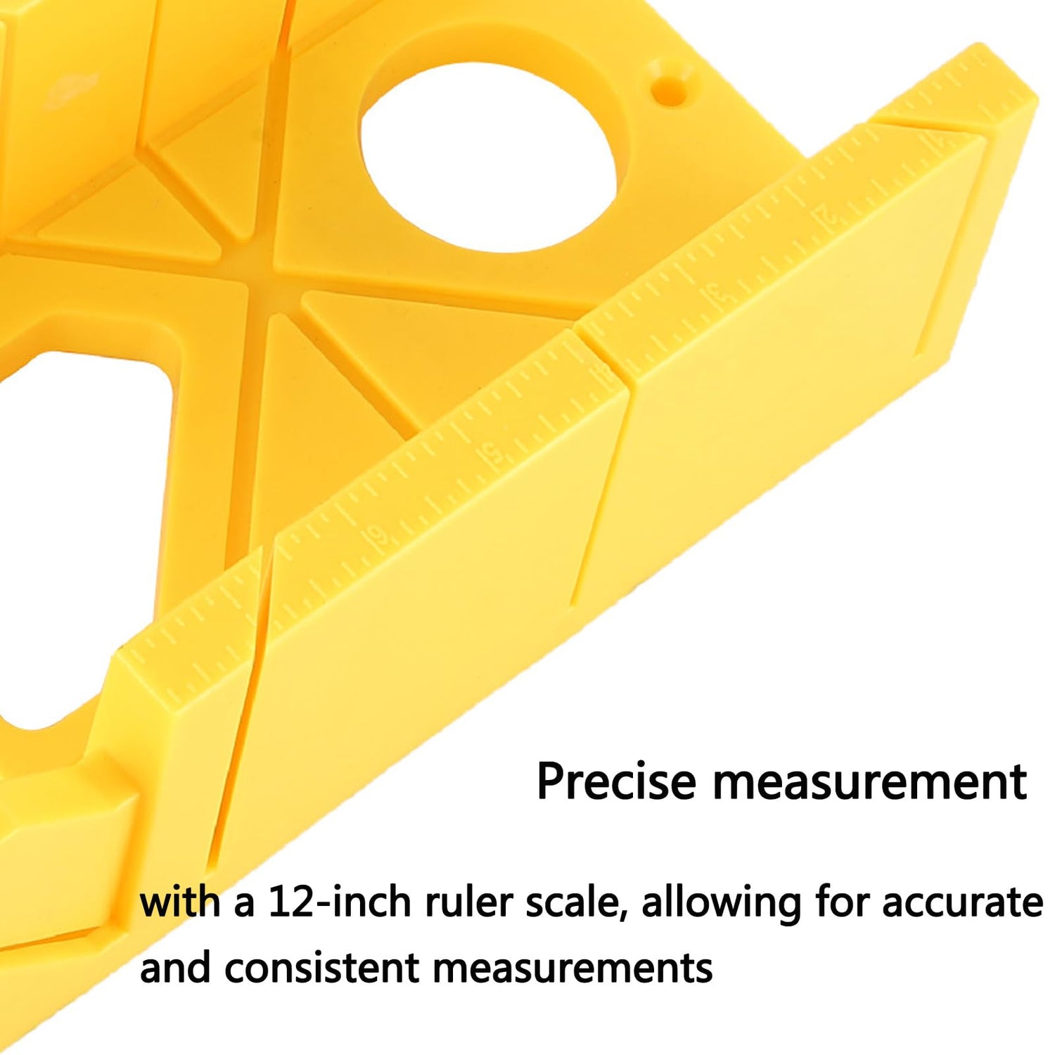 Wooojin Mitre Box and Saw Set for Crafting,12 Inch Mitre Box with 14 Inch Back Saw,Reinforced Steel Back Saw for Woodworking,Preset Cutting Box with Wooojin