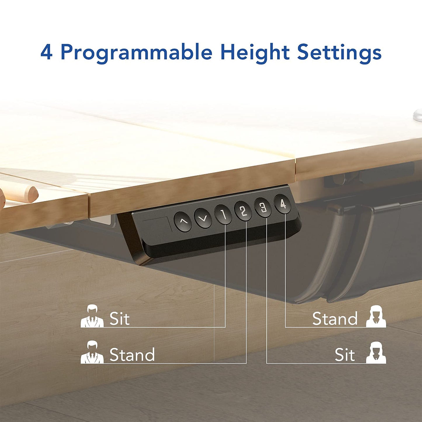 FLEXISPOT Comhar Adjustable Drafting Table, Electric Standing Desk with Storage Drawers for Writing Drawing Crafting Working, 47.2" W x 23.6" D Angle