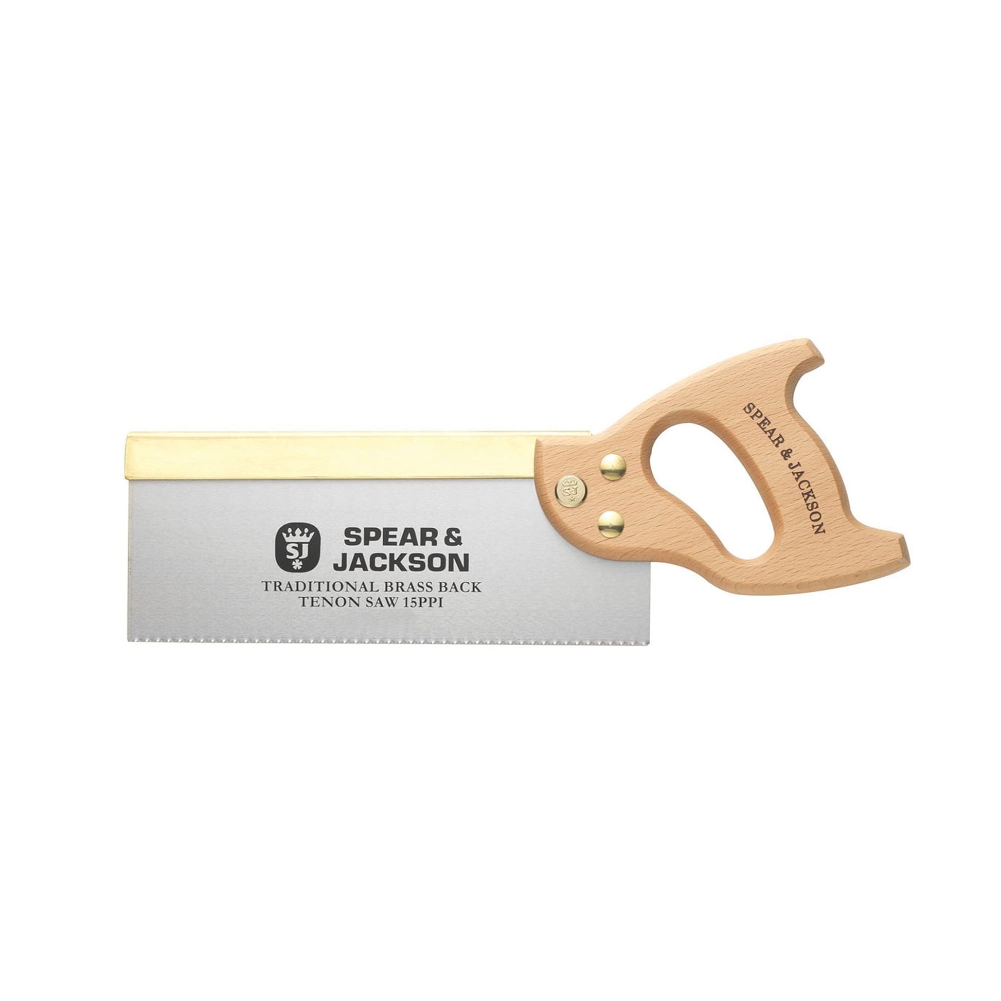 Spear & Jackson 9540B-91 Traditional Brass Back Tenon Saw, 10" x 15", Brown/Silver - WoodArtSupply