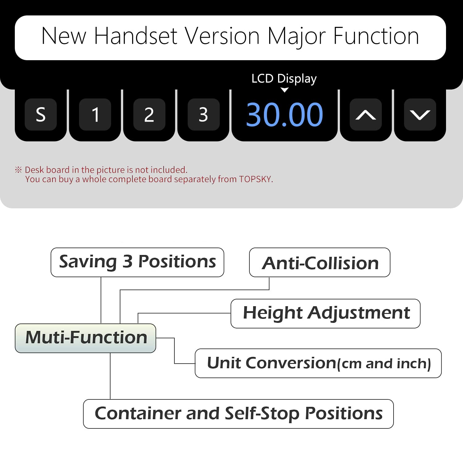 TOPSKY Dual Motor Electric Adjustable Standing Computer Desk for Home and Office (Black Frame only) TOPSKY