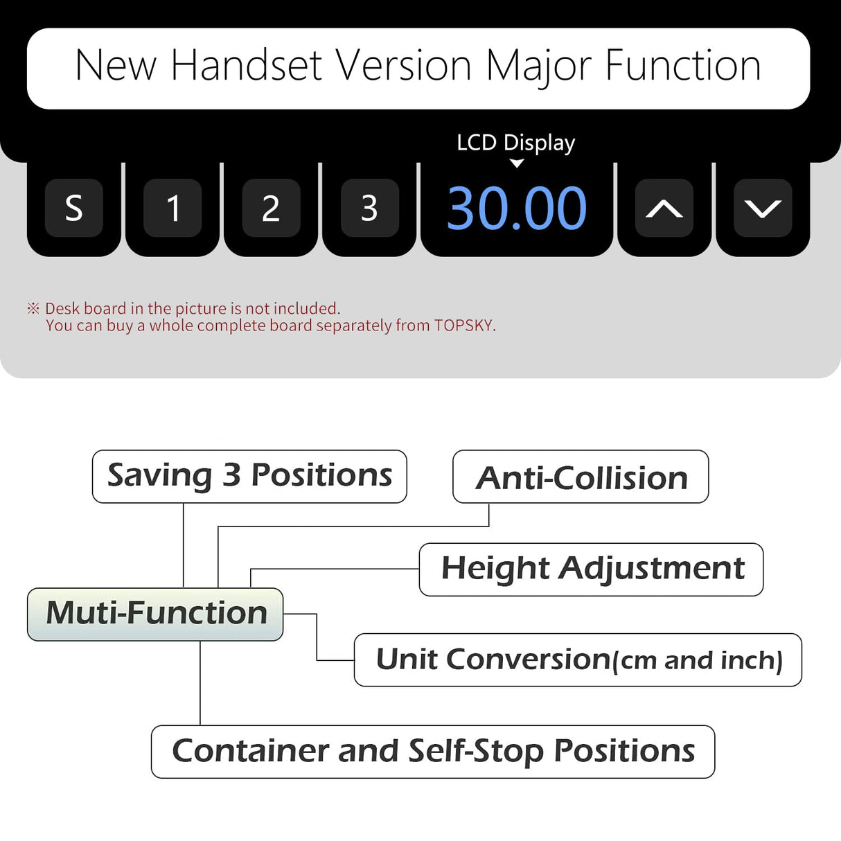 TOPSKY Dual Motor Electric Adjustable Standing Computer Desk for Home and Office (Black Frame only) TOPSKY