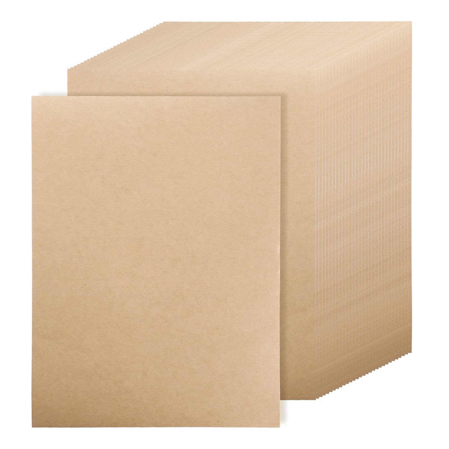 ZEAYEA 300 Pack Kraft Paper Sheets, 120 GSM Brown Printer Paper, Rustic Brown Stationery Paper for Arts and Craft, Drawing, DIY Projects, Invitation, - WoodArtSupply