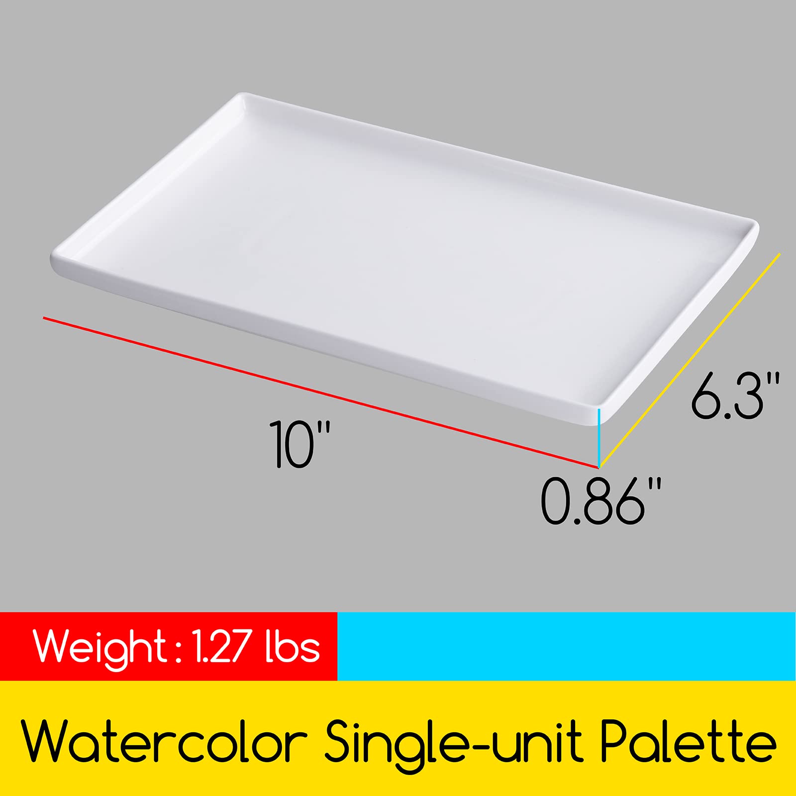 MEEDEN Large 32-Well Ceramic Watercolor Palette with
