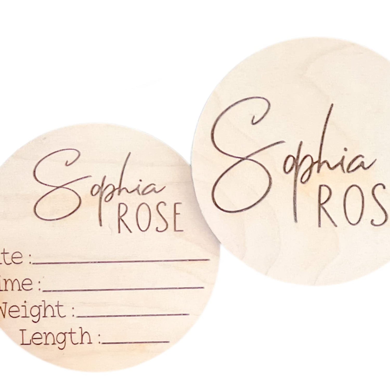 Personalized Newborn Name Announcement Sign for Hospital - Single/Double Sided - Wood Birth Announcement Sign - Name Baby Announcement Sign Generic