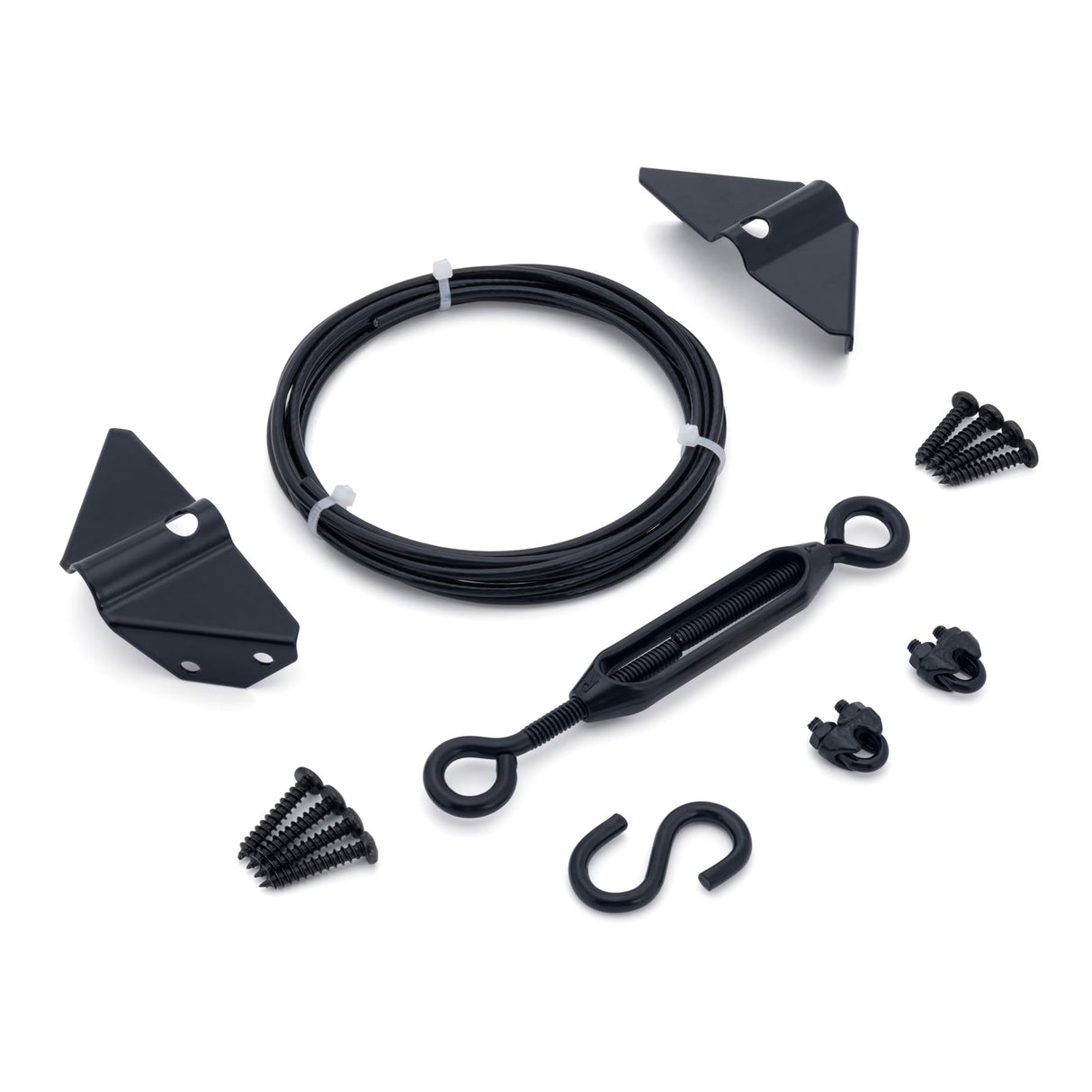 HILLMASTER Durable Anti Sag Gate Kit for Wooden Fence, Anti-Sag Gate Support Cable Kit in Zinc, Anti-Sagging Fence Gate Kit Steel Gate Hardware, Wood HILLMASTER