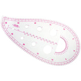 BUDDE Sew French Curve Metric Ruler - 4 Style Fashion Clear Metric Sewing Ruler Set, French Curve Pattern Ruler Kit for Beginners Tailors Designers BUDDE