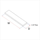 AUDRIELLE URBANDI, Rustic Floating Shelves, Set of 2, Hidden Bracket, Solid Wood, Heavy Duty, Wall Mounted Shelves, (Brown, 24Wx6D) WoodArtSupply