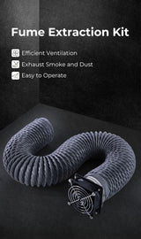 Creality Upgraded Fume Extraction Kit for Ender Plus 3D Printer Enclosure-with Exhaust Fan Interface or Laser Engraver Enclosure Pro Efficient Lokkr