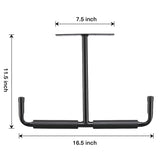 HOME RIGHT Overhead Garage Storage Rack, 16.5 Inch Heavy Duty Ceiling Double Storage Hooks Utility Hanger for Hanging Lumber Ladder Tool Bike & Other HOME RIGHT