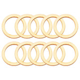 TEHAUX 100pcs 4cm Wooden Hoops for Crafts, Wooden Frames Unfinished Wood Wreath Ring Christmas Wooden Pieces Round Macrame Ring Blank for DIY Craft TEHAUX