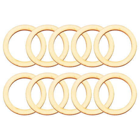 TEHAUX 100pcs 4cm Wooden Hoops for Crafts, Wooden Frames Unfinished Wood Wreath Ring Christmas Wooden Pieces Round Macrame Ring Blank for DIY Craft TEHAUX