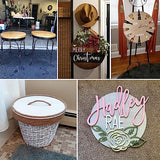 4 Pack Pine Circle Plaque, 12 Inch Round Wood Plaque, Unfinished Wooden Circle Plaque for Painting, Pouring, Resin, Engraving, Collage Artist GNIEMCKIN