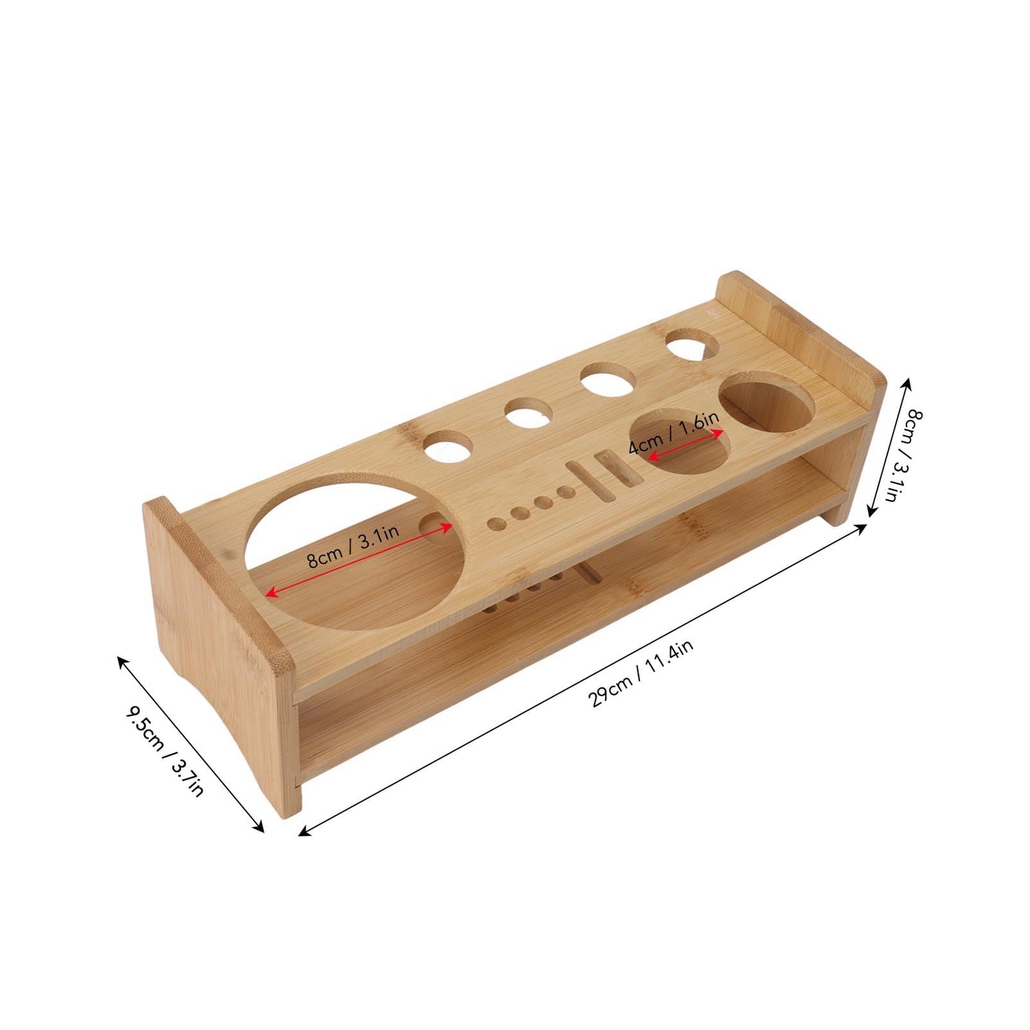 Bartender Kit Stand,Cocktail Shaker Set Wooden Stand Multipurpose Bartending Tool Holder Wood Bartending Tool Storage Holder for Bar Home HERCHR