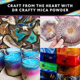 𝗗𝗥 𝗖𝗥𝗔𝗙𝗧𝗬® 𝗠𝗶𝗰𝗮 𝗣𝗼𝘄𝗱𝗲𝗿 for Epoxy Resin, Pigment Powder - Resin Mica Powder for Candle Making, Resin Powder – Epoxy Pigment Powder for Epoxy Resin, DR. CRAFTY