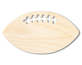 Unfinished Wood Football Threads Shape - Sports Craft - up to 36" DIY 12" / 1/4" 24 Hour Crafts