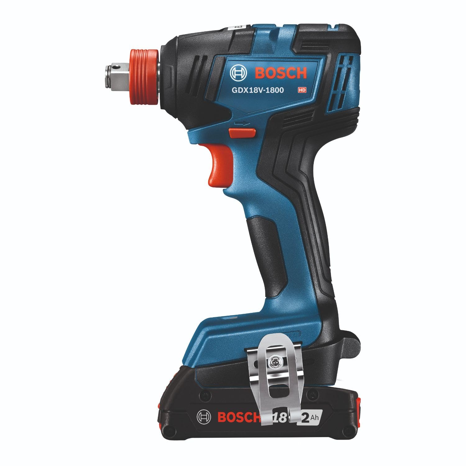 BOSCH GXL18V-240B22 18V 2-Tool Combo Kit with 1/2 In. Hammer Drill/Driver, Two-In-One 1/4 In. and 1/2 In. Bit/Socket Impact Driver/Wrench and (2) 2 - WoodArtSupply