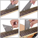 TUOREN Luthiers Tool Kit Guitar Neck Notched Straight Edge String Action Gauge Ruler String Height Gauge Fret Rocker Set Up Tool for Guitar Fretboard TUOREN