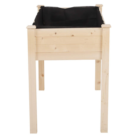 Outsunny Raised Garden Bed with Legs, 48" x 22" x 30", Elevated Wooden Planter Box, Self-Draining with Bed Liner for Vegetables, Herbs, and Flowers Outsunny