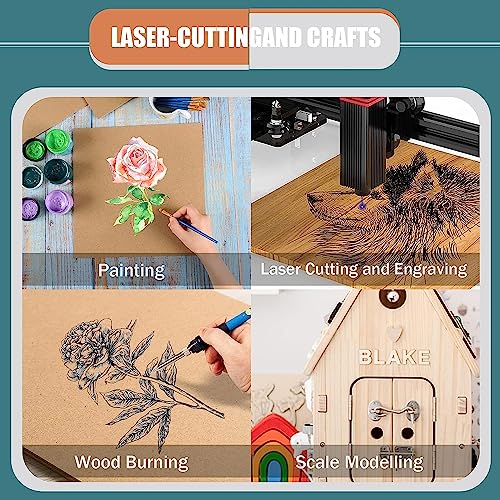 12 Pack MDF Wood Board for Crafts 12x12x1/8 Inch-3 mm Thick Medium Density Fiberboard Unfinished Wood Art Boards Blank Wooden Blocks Chipboard Panels FOBSME