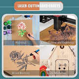 12 Pack MDF Wood Board for Crafts 12x12x1/8 Inch-3 mm Thick Medium Density Fiberboard Unfinished Wood Art Boards Blank Wooden Blocks Chipboard Panels FOBSME