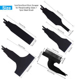 5PCS Reciprocating Saw Spatula Brush Set, Reciprocating Saw Attachment Includes Reciprocating Saw Shovel and Wire Brush, Durable and Strong, Electric YUANYUU