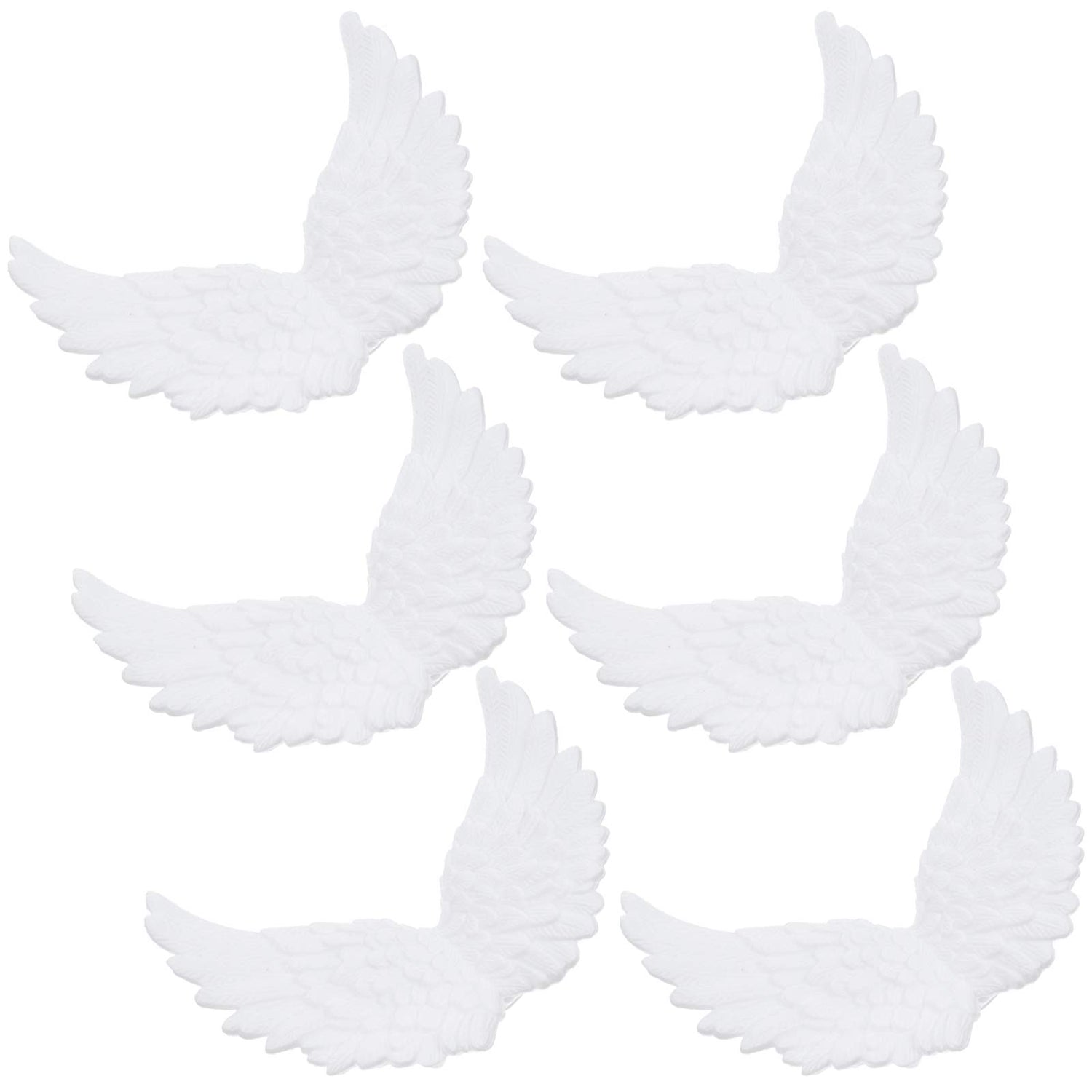 PartyKindom 6pcs White Angel Wings Angel Wings for Craft Unfinished Angel Wings Angel Wings Ornament DIY Craft Angel Wings Mini Wings Angel Wings PartyKindom