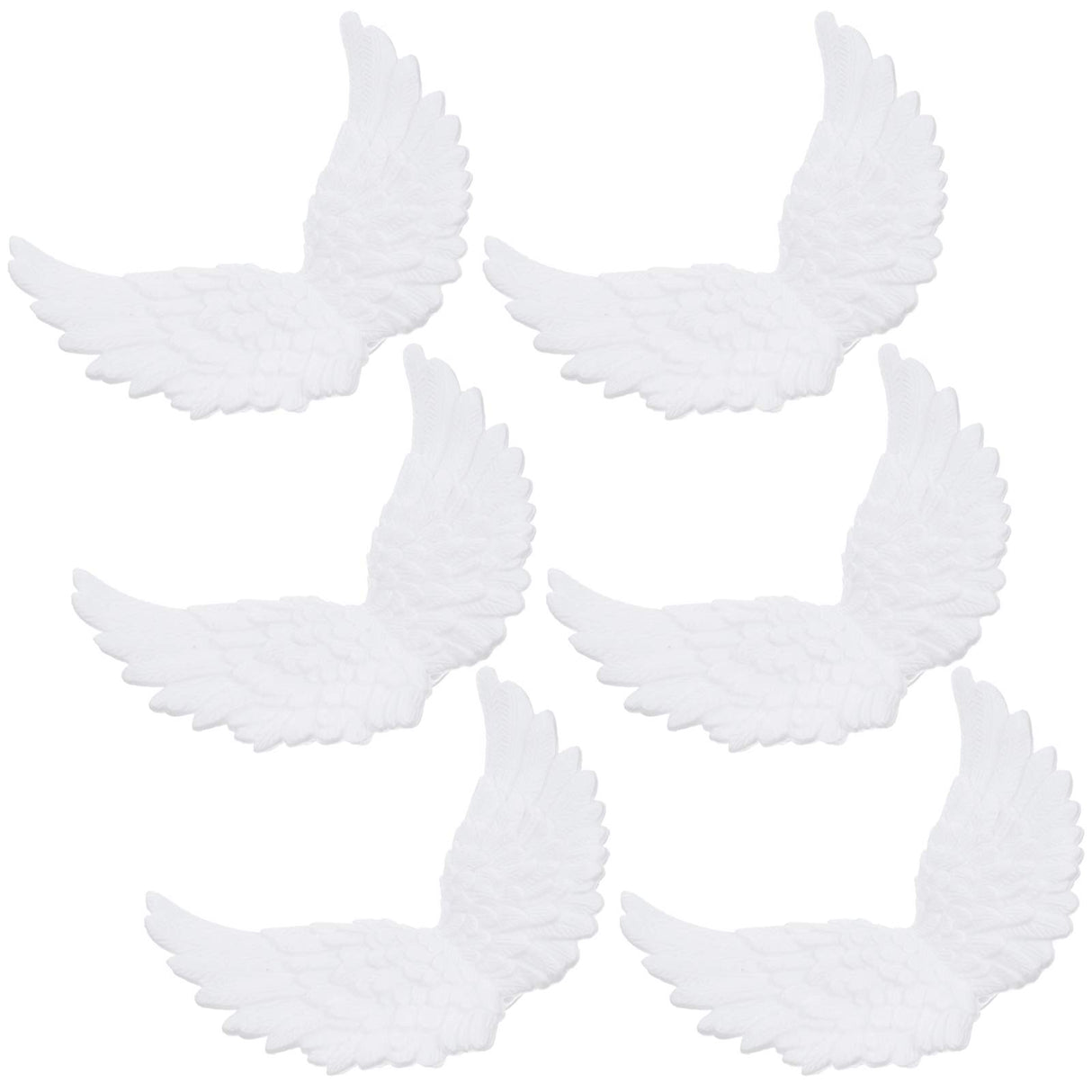 PartyKindom 6pcs White Angel Wings Angel Wings for Craft Unfinished Angel Wings Angel Wings Ornament DIY Craft Angel Wings Mini Wings Angel Wings PartyKindom