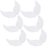 PartyKindom 6pcs White Angel Wings Angel Wings for Craft Unfinished Angel Wings Angel Wings Ornament DIY Craft Angel Wings Mini Wings Angel Wings PartyKindom