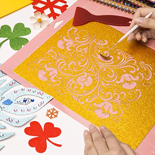 Lzerking Cutting Mat for Cricut 4 Pack Accessories and Supplies Variety Replacement Standard Light Strong Frabic Cut Pads Cricket Cards for Cut Lzerking