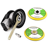 Valianto 6" Professional Air Random Orbital Palm Sander with 1pc 6" Backup Plate, Heavy Duty Dual Action Pneumatic Sander Silver Valianto