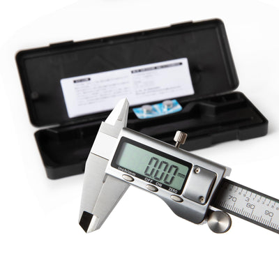 SCITOOLS All-Metal Digital Caliper 0-6"Measuring Tool, Micrometer Caliper with Auto-Off Feature, Interchangeable Between inches and millimeters for