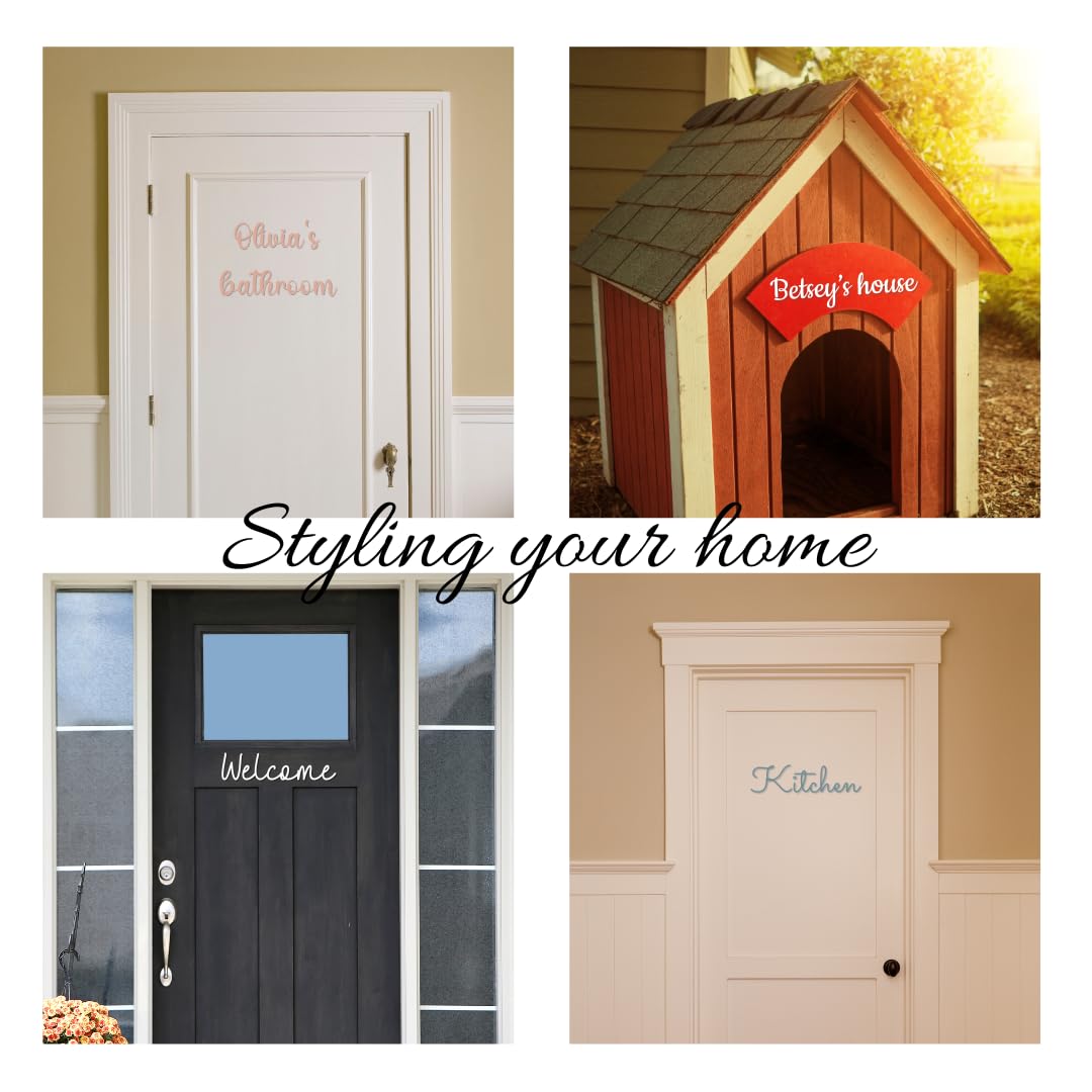 Wooden Name Sign 8-35" Wide Personalized Letters for Nursery Art Wall Room Decor Baby Shower Gift Family Name Sign Nameplate Wood Plaque Pabawa