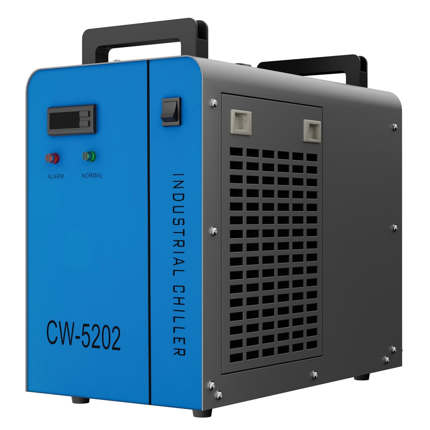OMTech 6L Dual Industrial Water Chiller 0.9hp 3.2gpm 2 Inlets & Outlets Powerful Water Cooling System CW-5202 Water Cooler to Chill Two 60W 70W 80W OMTech