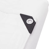 Kotap 12 x 20 Ft. Heavy-Duty Protection/Coverage Tarp, Superior Weave 8-mil, Multi-Use, Waterproof, White, (TRW-1220) Kotap