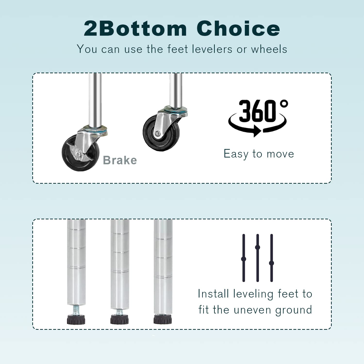 6-Tier Storage Shelf, Wire Shelving Unit NSF Certified Storage Rack 48" W x 18" D x 82" H 2100Lbs Capacity Adjustable Layer Heavy Duty Metal Rack Dopinmin