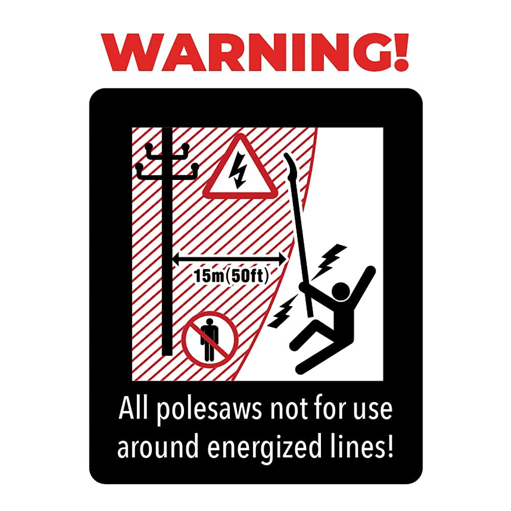 Notch 18’ Pole Saw Set with 15” Blade - Yellow (40207) Notch