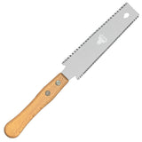 6OX Japanese Hand Saw 6 Inch, Double Edge Sided SK5 Flexible Small Pull Saw with Beech Handle for Woodworking 1 Pack 6OX