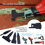 5PCS Reciprocating Saw Spatula Brush Set, Reciprocating Saw Attachment Includes Reciprocating Saw Shovel and Wire Brush, Durable and Strong, Electric YUANYUU