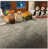 Puffin 'Clown of The Sea' Arctic Seabird Miniature Wood Art Mini Carved Ornament Figurine Small Animals Selsela