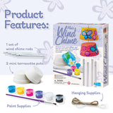 4M Make A Wind Chime Kit - Arts & Crafts Construct & Paint A Wind Powered Musical Chime DIY Gift for Kids, Boys & Girls 4M