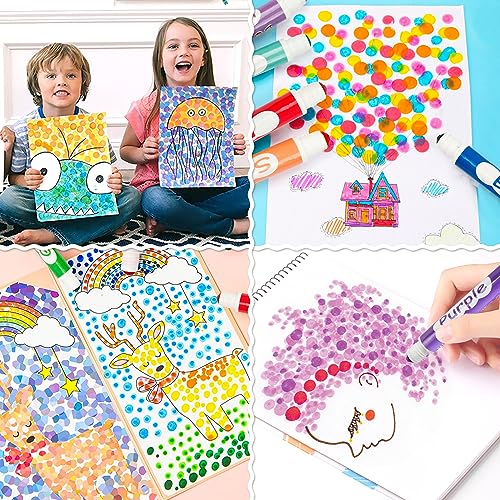 Shuttle Art Dot Markers, 20 Colors Washable Markers for Toddlers,Bingo Daubers Supplies Kids Preschool Children, Non Toxic Water-Based Shuttle Art