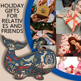 3D Wooden Whale Decor - Rustic Ocean Animal Craft for Home and Office CmayAlgc